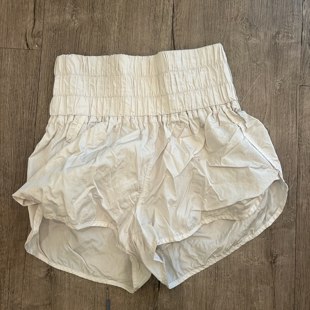 Free people movement white way home shorts